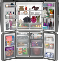 GE Profile 36" 28.4 Cu. Ft. French-Door Refrigerator - Fingerprint Resistant Stainless Steel - PAD28BYTFS | Réfrigérateur GE de 28,4 pi3 et de 36 po à portes françaises - acier inoxydable résistant aux traces de doigts - PAD28BYTFS