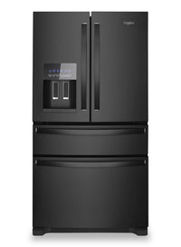 Whirlpool 36" 24.5 Cu. Ft. French-Door Refrigerator - Black - WRMF3636RB | Réfrigérateur Whirlpool de 36 po et de 24,5 pi³ à portes françaises - noir - WRMF3636RB | WRMF36RB