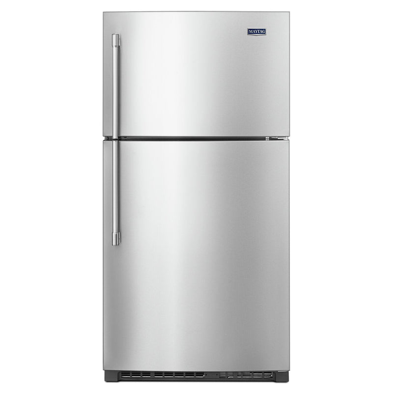 Maytag 21 Cu. Ft. Top-Freezer Refrigerator - MRT711SMFZ - Refrigerator in Fingerprint Resistant Stainless Steel 