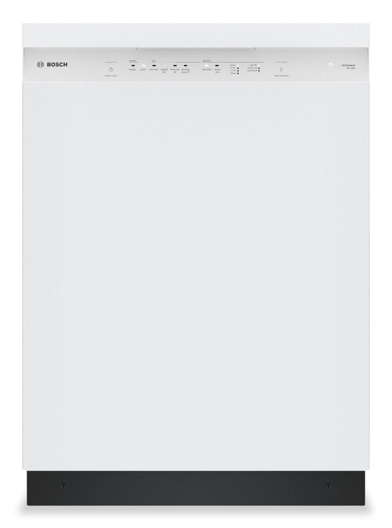Bosch 300 Series 24" 48 dBA Smart Dishwasher with PrecisionWash® - White - SHE41CM2N | Lave-vaisselle intelligent Bosch de série 300 de 24 po de 48 dBA avec PrecisionWashMD - blanc - SHE41CM2N | SHE41M2N