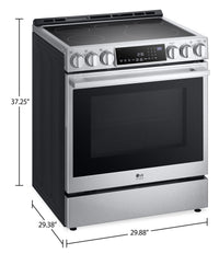 LG STUDIO 6.3 Cu. Ft. InstaView® Electric Slide-In Range - LSES6338F 