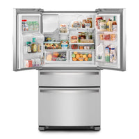 Whirlpool 36" 24.5 Cu. Ft. French-Door Refrigerator - Stainless Steel - WRMF3636RZ | Réfrigérateur Whirlpool de 36 po et de 24,5 pi3 à portes françaises - acier inoxydable - WRMF3636RZ | WRMF36RZ