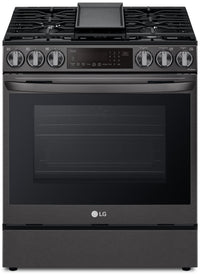 LG 6.3 Cu. Ft. Smart Front-Control Gas Range with Air Fry - LSGL6335D 