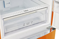 Classic Retro by Unique 24" 12 Cu. Ft. Bottom-Freezer Refrigerator - Creamsicle Orange - UGP-340L O AC | Réfrigérateur rétro Classic Rétro par Unique de 24 po et de 12 pi3 à congélateur inférieur sans givre - orange creamsicle - UGP-340L O AC | U340LOAC