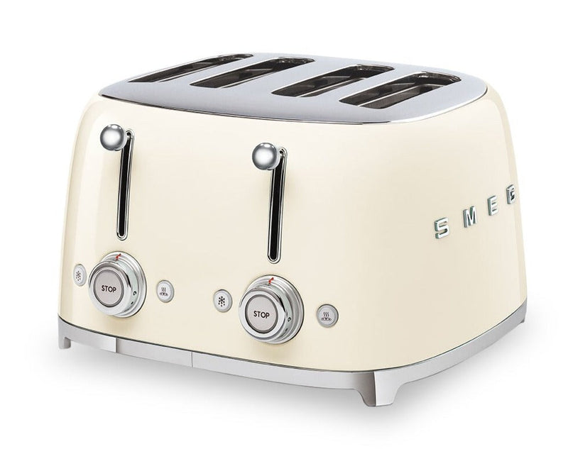 Smeg 4-Slice Long-Slot Toaster - TSF03CRUS|Grille-pain Smeg à fentes longues pour 4 tranches - TSF03CRUS