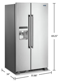 Maytag 25 Cu. Ft. Side-by-Side Refrigerator - MSS25C4MGZ 