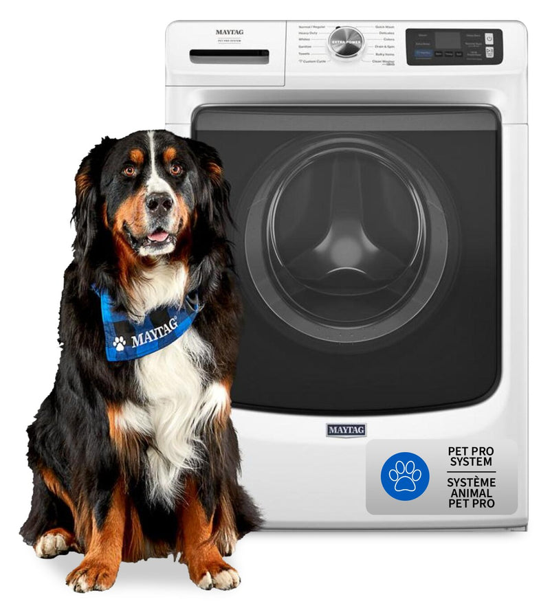 Maytag 5.8 Cu. Ft. Pet Pro Smart Front-Load Washer - White - MFW7020RW | Laveuse intelligente à chargement frontal Pet Pro de 5,8 pi3 de Maytag - MFW7020RW | MFW7020W