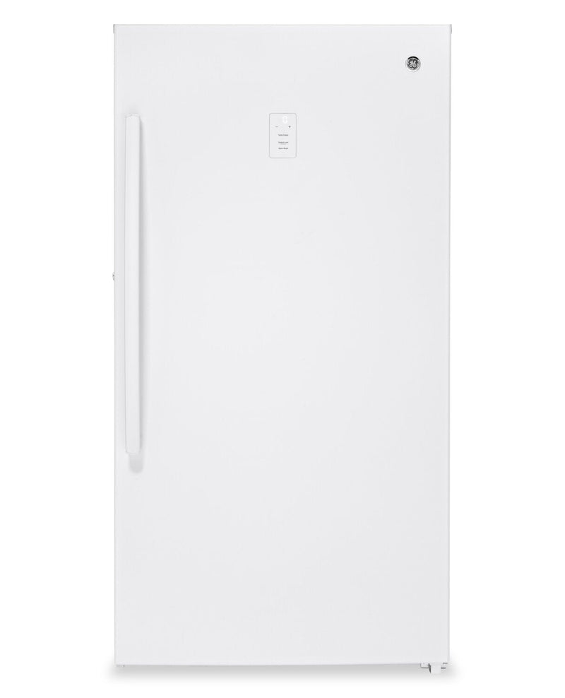 GE 14.1 Cu. Ft. Frost-Free Upright Freezer - White - FUF14DLRWW | Congélateur vertical GE sans givre de 14,1 pi³ - blanc - FUF14DLRWW | FUF14DWW