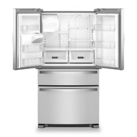 Whirlpool 36" 24.5 Cu. Ft. French-Door Refrigerator - Stainless Steel - WRMF3636RZ | Réfrigérateur Whirlpool de 36 po et de 24,5 pi3 à portes françaises - acier inoxydable - WRMF3636RZ | WRMF36RZ