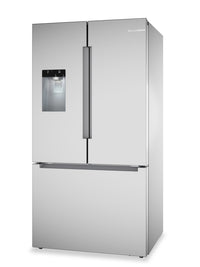 Bosch 36" 26 Cu. Ft. 100 Series Smart French-Door Refrigerator - Stainless Steel - B36FD10ENS | Réfrigérateur intelligent Bosch série 100 de 36 po et de 26 pi3 à portes françaises - acier inoxydable - B36FD10ENS | B36FD10S