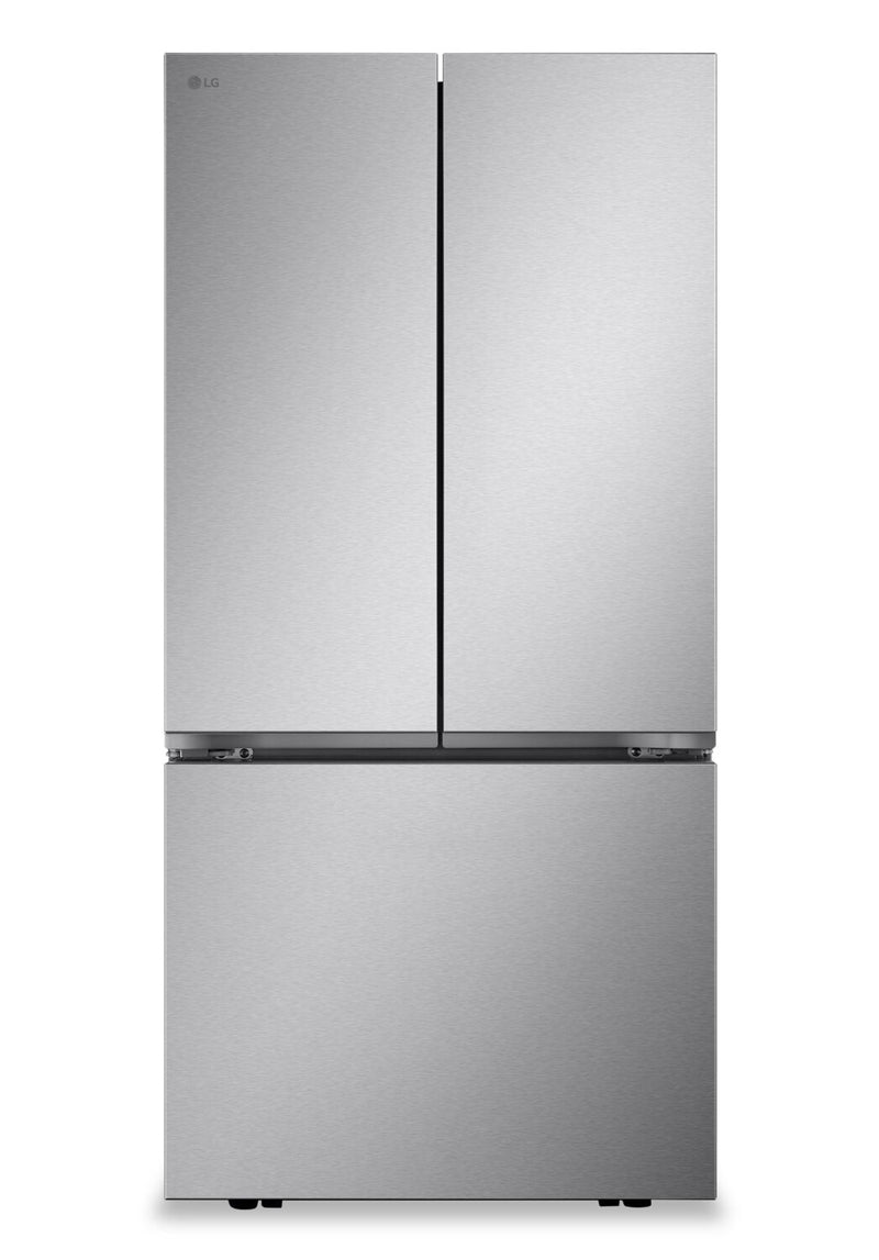 LG 33" 25 Cu. Ft. Smart French-Door Refrigerator with Ice Maker - Stainless Steel - LF25S6200S | Réfrigérateur intelligent LG de 33 po et de 25 pi³ à portes françaises avec machine à glaçons - acier inoxydable - LF25S6200S | LF25S62S