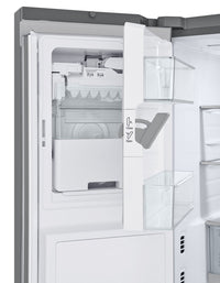 LG 36" 31 Cu. Ft. French-Door Standard-Depth MAX™ Refrigerator - Smudge Proof Stainless Steel - LRYK… | Réfrigérateur LG de 31 pi³ et de 36 po à portes françaises de profondeur standard MAXMC - acier inox…