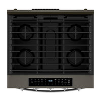 Whirlpool 5 Cu. Ft. Gas Range with Air Fry and WipeClean™ Coating - Black Stainless Steel - WSGS7530RV | Cuisinière à gaz Whirlpool de 5 pi3 avec friture à air et revêtement WipeCleanMC - acier inoxydable noir - WSGS7530RV | WSGS753V