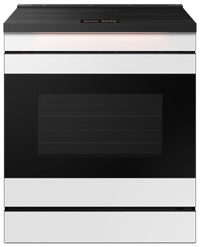 Samsung 6.3 Cu. Ft. Smart Induction Slide In Range with Oven Camera - White Glass - NSI6DB990012AC | Cuisinière intelligente à induction encastrée Samsung de 6,3 pi³ avec caméra de four - verre blanc -…