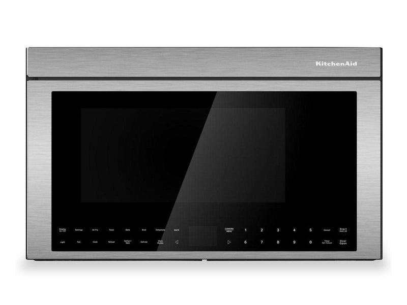 KitchenAid Multifunction Smart Flush Mount Over-the-Range Microwave Oven - Stainless Steel - YKMMF730PPS | Four à micro-ondes à hotte intégrée intelligent multifonctionnel KitchenAid à installation affleurée - acier inoxydable - YKMMF730PPS | YKMMF73S