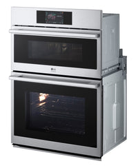 LG STUDIO 6.4 Cu. Ft. InstaView® Double Wall Oven - WCES6428F 