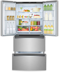 LG 19 Cu. Ft. Counter-Depth Slim Fit French-Door Refrigerator - LRMNC1803S - Refrigerator in Stainless Steel