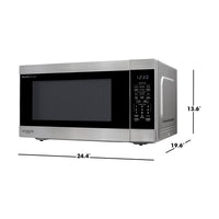 Sharp 2.2 Cu. Ft. Carousel® Countertop Microwave with Inverter Technology - Stainless Steel - SMC2264KSC | Four à micro-ondes de comptoir Sharp de 2,2 pi3 avec plateau tournant CarouselMD et technologie InverterMD - SMC2264KSC | SMC226SC