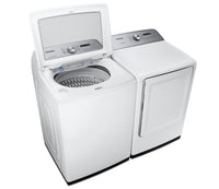 Samsung 5.8 Cu. Ft. Top-Load Washer and 7.4 Cu. Ft. Electric Dryer - White 