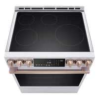 LG Studio 6.3 Cu. Ft. InstaView® Induction Range with Air Fry and Air Sous Vide - Essence White - LSIS6338NE | Cuisinière à induction LG Studio de 6,3 pi3 avec hublot InstaViewMD, friture à air et Air Sous Vide - essence blanche - LSIS6338NE | LSIS6338