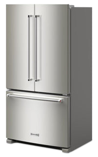 KitchenAid 36" 20 Cu. Ft. Counter-Depth French-Door Refrigerator - Stainless Steel - KRFC136RPS | Réfrigérateur KitchenAid de 36 po et de 20 pi3 de profondeur comptoir à portes françaises - acier inoxydable - KRFC136RPS | KRFC13PS