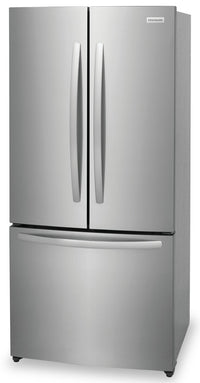 Frigidaire 31.3" 17.6 Cu. Ft. Counter-Depth French-Door Refrigerator - Brushed Steel - FRFG1723AV | Réfrigérateur Frigidaire de 17,6 pi³ et de 31,3 po de profondeur comptoir à portes françaises - acie…