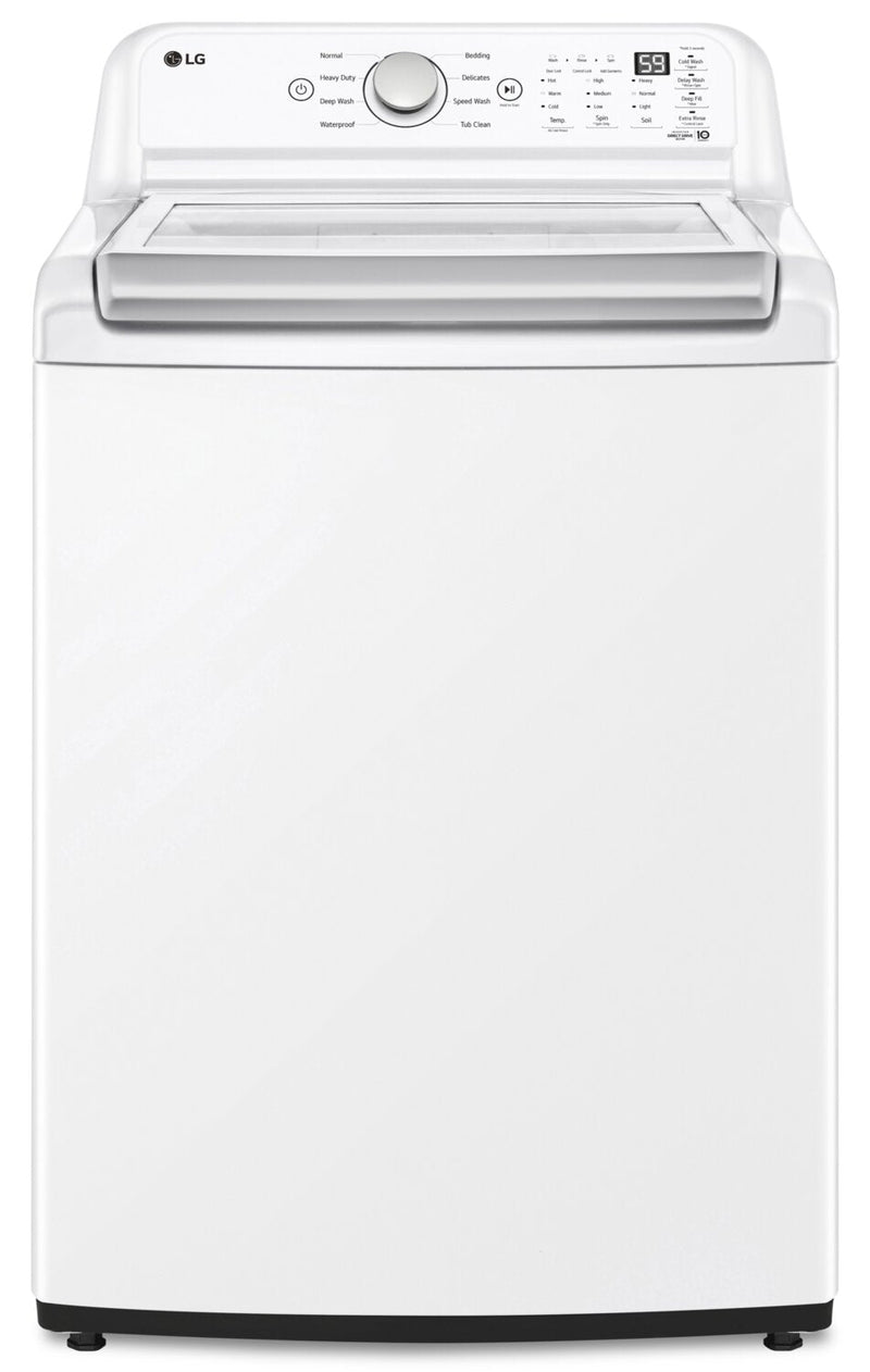 LG 5.6 Cu. Ft. Top-Load High-Efficiency Washer - White - WT7155CW | Laveuse haute efficacité LG à chargement par le haut de 5,6 pi³ - blanche - WT7155CW