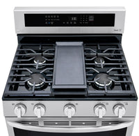 LG 5.8 Cu. Ft. Smart True Convection Gas Range with Air Fry - LRGL5825F - Gas Range in Stainless Steel