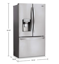 LG 28 Cu. Ft. French-Door Refrigerator with ThinQ® Technology - LRFS28XBS  