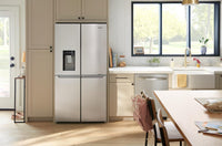 Whirlpool 36" 19 Cu. Ft. Counter-Depth 4-Door Refrigerator with Ice Maker - Stainless Steel - WRQC7836RZ | Réfrigérateur à 4 portes Whirlpool de 36 po et de 19 pi³ de profondeur comptoir avec machine à glaçons - acier inoxydable - WRQC7836RZ | WRQC783Z