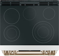 Café 6.7 Cu. Ft. Smart Front-Control Double Oven Electric Range - CES750P4MW2 