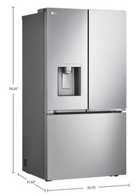 LG 26 Cu. Ft. Smart Counter-Depth MAX™ Refrigerator with Craft Ice™ - LRYXC2606S 