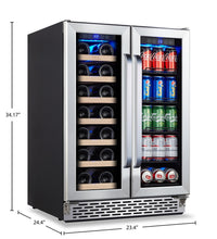 TCL 23.4" 5.3 Cu. Ft. Dual-Zone Wine Cooler - Stainless Steel - B422D-CA | Refroidisseur à vin TCL de 5,3 pi3 et de 23,4 po à 2 zones - acier inoxydable - B422DCA | TCLB442D