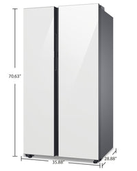 Samsung Bespoke 22.6 Cu. Ft. Counter-Depth Side-by-Side Refrigerator - RS23CB760012AA  