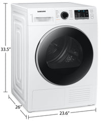 Samsung 4 Cu. Ft. Electric Heat Pump Dryer with Sensor Dry - DV25B6800EW/AC 