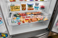 Whirlpool 36" 25 Cu. Ft. French-Door Refrigerator with Ice and Water Dispenser - WRFF3436RW | Réfrigérateur Whirlpool de 36 po et de 25 pi³ à portes françaises avec distributeur d’eau et de glaçons - WRFF3436RW | WRFF34RW