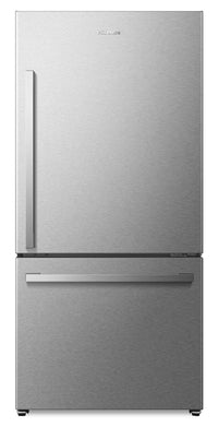 Hisense 31.3" 22.3 Cu. Ft. Bottom-Mount Refrigerator - Stainless Steel - RB22A2FSE | Réfrigérateur Hisense de 22,3 pi³ et de 31,3 po à congélateur inférieur - acier inoxydable - RB22A2F…