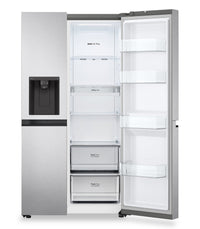 LG 36" 29 Cu. Ft. Side-by-Side Refrigerator with Ice and Water Dispenser - Stainless Steel - LS29S3230V | Réfrigérateur LG de 29 pi3 et de 36 po à compartiments juxtaposés avec distributeur d'eau et de glaçons - acier inoxydable - LS29S3230V | LS29S32V