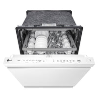 LG 24" 48 dBA Built-In Top-Control Dishwasher with QuadWash® - White - LDPN4542W | Lave-vaisselle encastré LG à 48 dBA de 24 po avec commandes sur le dessus et QuadWashMC - blanc - LD…