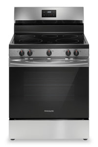 Frigidaire 5.3 Cu. Ft. Electric Range With Quick Boil Element and Five-Element Cooktop - Stainless S… | Cuisinière électrique Frigidaire de 5,3 pi³ avec élément à ébullition rapide et surface de cuisson à…