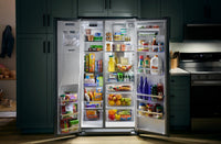 Whirlpool 36" 28.7 Cu. Ft. Side-by-Side Refrigerator – Fingerprint-Resistant Stainless - WRSF6536RZ | Réfrigérateur Whirlpool de 28,7 pi³ et de 36 po à compartiments juxtaposés - acier inoxydable résistant aux traces de doigts - WRSF6536RZ
