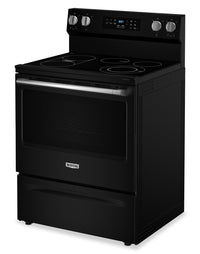 Maytag 30" 5.3 Cu. Ft. Electric Range with No Preheat Air Fry - Black - YMFES6030RB | Cuisinière électrique Maytag de 5,3 pi3 et de 30 po avec friture à air sans préchauffage - noire - YMFES6030RB | YMFES6RB