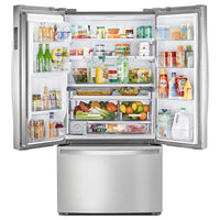 Whirlpool 36" 23.8 Cu. Ft. Counter-Depth French-Door Refrigerator - Stainless Steel - WRFC9636RZ  | Réfrigérateur Whirlpool de 23,8 pi3 et de 36 po de profondeur comptoir à portes françaises - acier inoxydable - WRFC9636RZ  | WRFC963Z