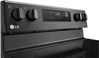 LG 6.3 Cu. Ft. Smart Convection Electric Range with Air Fry - LREL6323D - Electric Range in Black Stainless Steel