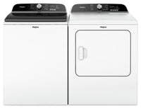 Whirlpool 6.1 Cu. Ft. Top-Load Washer with Removable Agitator and 7 Cu. Ft. Gas Dryer | Laveuse à chargement par le haut de 6,1 pi³ avec agitateur amovible et sécheuse à gaz de 7 pi³ de Whirlpool | WHTL615G