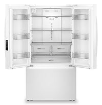 Whirlpool 36" 31 Cu. Ft. French-Door Refrigerator with Ice Maker - White - WRFF3136SW | Réfrigérateur Whirlpool de 36 po et de 31 pi3 à portes françaises avec machine à glaçons - blanc- WRFF3136SW | WRFF313W