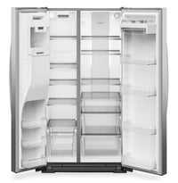 Whirlpool 36" 28.7 Cu. Ft. Side-by-Side Refrigerator – Fingerprint-Resistant Stainless - WRSF6536RZ | Réfrigérateur Whirlpool de 28,7 pi³ et de 36 po à compartiments juxtaposés - acier inoxydable résistant aux traces de doigts - WRSF6536RZ