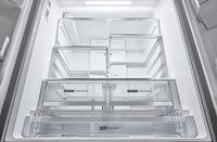 Whirlpool 36" 30 Cu. Ft. French-Door Refrigerator with Dual Ice Makers - Stainless Steel - WRFF3736SZ  | Réfrigérateur Whirlpool de 36 po et de 30 pi3 à portes françaises avec machine à glaçons double - acier inoxydable - WRFF3736SZ  | WRFF373Z