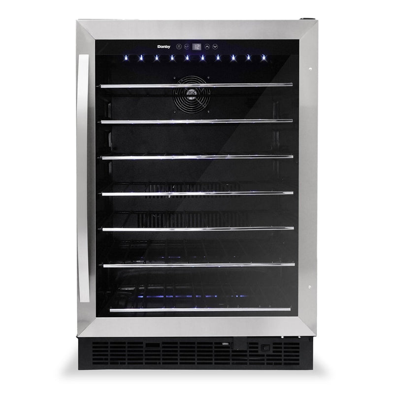 Danby 5.7 Cu. Ft. 60-Bottle Built-In Wine Cooler - Stainless Steel - DWC057A1BSS | Refroidisseur à vin encastré Danby, de 5,7 pi³ pour 60 bouteilles - acier inoxydable - DWC057A1BSS | DWC057SS