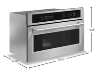 Thor Kitchen 1.6 Cu. Ft. Built-In Professional Microwave Speed Oven with Air Fry - TMO30 | Four à micro-ondes rapide, professionnel et encastré Thor Kitchen 1,6 pi3 avec friture à air - TMO30 | TMO300SS